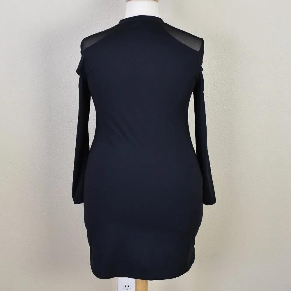 KILLSTAR Cosmic Shift Long Sleeve Cut-Out Bodycon Dress - 3XL - Picture 7 of 11